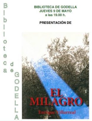9 DE MAYO: PRESENTACIÓN DEL LIBRO “EL MILAGRO”